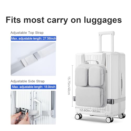 SAIKIT Laptop Briefcase Bag, Over Luggage Organizer for Carry On Bag, Protective Computer Bags