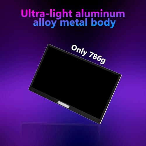 4K Portable Monitor, 15.6-inch, with Touchscreen, Ideal for Gaming | HDR Support | 100% sRGB | Lightweight Metal Portable Travel Monitor | Compatible with Laptops/PCs/Macs/PS5/PS4/Switch