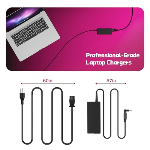 90W Universal Laptop Charger AC Adapter Replacement for HP Dell ASUS Acer Samsung Sony Fujitsu Notebook Ultrabook Chromebook Latitude Inspiron Pavilion Power Supply Cord with 15 Tips