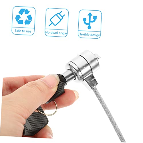 MERRYHAPY 2sets Keyed Cable Lock for Laptop and Monitor Security Lock Keys -Theft Design for Digital Devices Compatibility