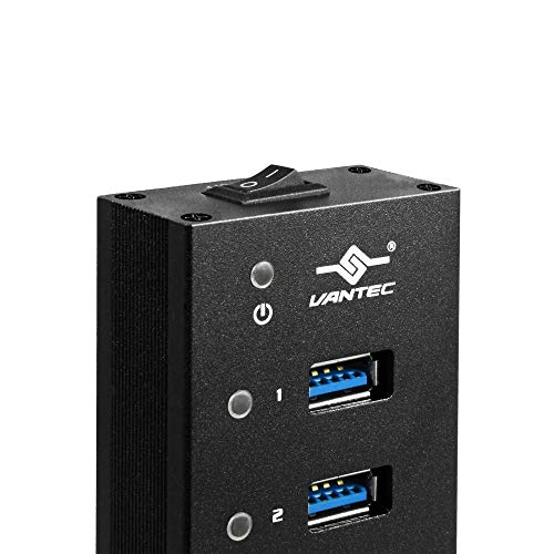 VANTEC 7-PORT USB 3.1 ALUMINUM HUB WITH PREMIUM POWER ADAPTER