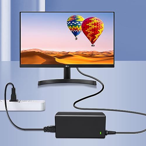 DC 19V Compatible for LG Monitor Power Cord UL Certificates, Replacement for 19Volt LG TV Power Supply 34" 32" 29" 27" 24" 23" 22" 20" 19" LED LCD Widescreen Ultrawide HDTV HD TV AC Power Adapter.