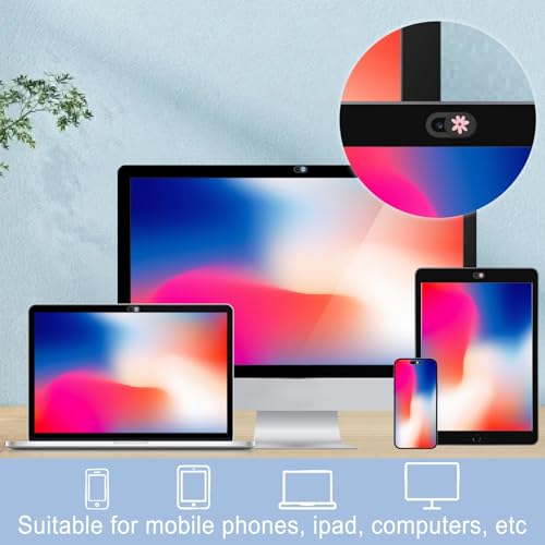 6Pcs Camera Cover Slide Flower Laptop Camera Cover Daisy Pattern Cute Ultra Thin Webcam Slide Phone Privacy Security Protector for Mini PC Smart Phone Computers Laptop Desktop Tablet Pad - color: Daisy
