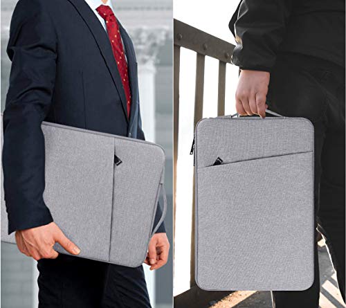 13-13.3 Inch Laptop Sleeve for Acer Spin Chromebook 513 13.3, Lenono Duet 5, Dell ASUS HP 13.3" MacBook Air Case Bag, Light Grey - color: Light Grey, size: 13.3-13.6 Inch