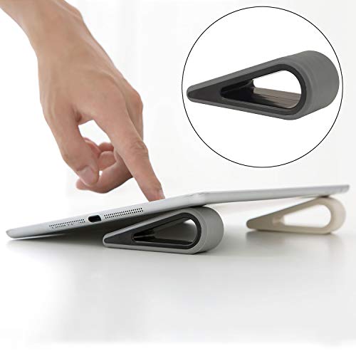 Laptop Notebook Holder, Yeebline Universal 4-Pack Anti-Slip Durable Silicone Tilting Wedge Riser for Desk, Ultra Compact Portable Ventilated Stand and Elevated Feet for Tablet Keyboard