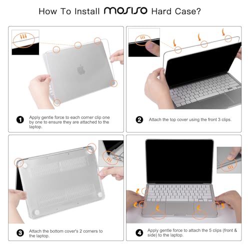 MOSISO Compatible with MacBook Neo Case 13 inch 2026 A3404 A18 Pro Chip | Scratch-Resistant Ultra-thin Protective Hard Shell Case Cover, Crystal Blush - color: Crystal Blush