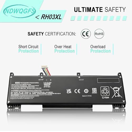 RH03XL M02027-005 Laptop Battery Replacement for HP ProBook 430 440 445 450 455 630 640 650 G8 G9 G10 Series EliteBook 630 640 645 650 655 G9 G10 Series HSTNN-DB0B HSTNN-UB7X HSTNN-OB1T