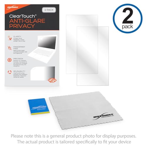 BoxWave Screen Protector Compatible with Acer Chromebook 15 (CB515) (15.6 in) - ClearTouch Anti-Glare Privacy (2-Pack), Privacy Screen Protector Flexible Film Anti-Glare - color: Anti-Glare Privacy