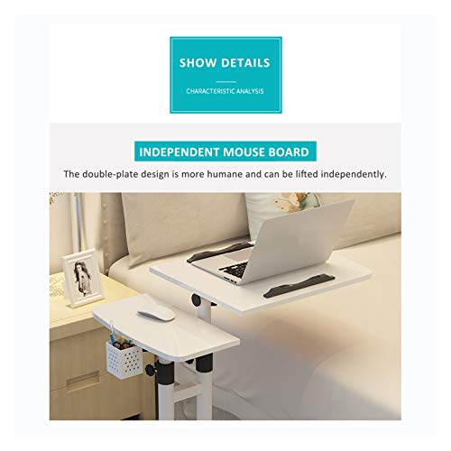 GaRcan Overbed Table Wheels The Sofa Overbed Table Rolling Table Tilting Overbed Table with Wheels Rolling Laptop Table Overbed Desk Rolling Laptop Stand Over Bed Desk