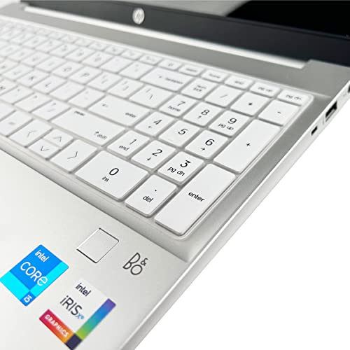 Keyboard Cover for HP Laptop 17-cn 17-cp 17z-cp000/cp200 17-cn3033cl 17-cp2124od 17-cp3035cl 17-cp2124od 17-cp0035cl 17-cp0056 cp1035cl 17-cp0025cl 17-cp0004dx 17-cp0002ds 17-cp1124od 17-cp0013dx - color: White(Regular Letters)
