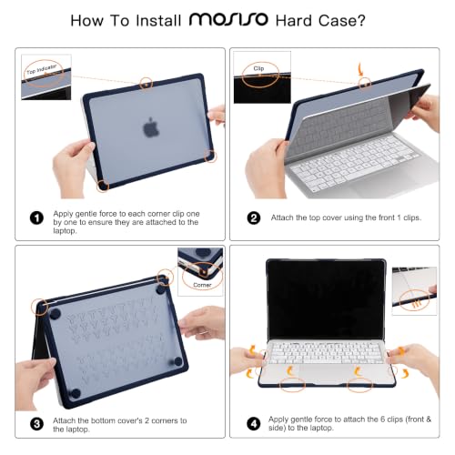 MOSISO Compatible with MacBook Neo Case 13 inch 2026 A3404 A18 Pro Chip | Anti-Crack Cover Protective Hard Shell Case with Shock-Absorbing TPU Bumper, Indigo - color: Indigo