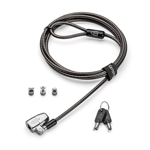 Kensington ClickSafe 2.0 3-in-1 Keyed Laptop Lock (T-Bar, Nano & Wedge Anchors) - size: Keyed Lock