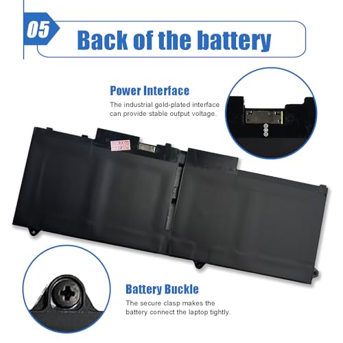 58Wh FK0VR Battery Compatible with Dell Latitude 5330 7330 7430 7530 Legion 5330 2-in-1/7330 2-in-1/7430 2-in-1 P133G P134G P135G P136G FKOVR 8H6WD 01VX5 404T8 51R71 8P81K 15.2V 3625mAh - size: 9.45*3.45*0.22 inch FK0VR