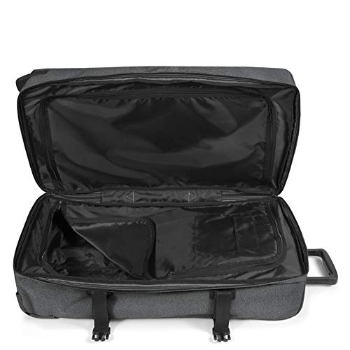 Eastpak Tranverz L – 121L Large Wheeled Luggage with Dual Compartments, TSA Lock, Compression Straps & Smooth-Wheeling System, Black Denim - color: Black Denim, size: 121 Liter Checked Bag