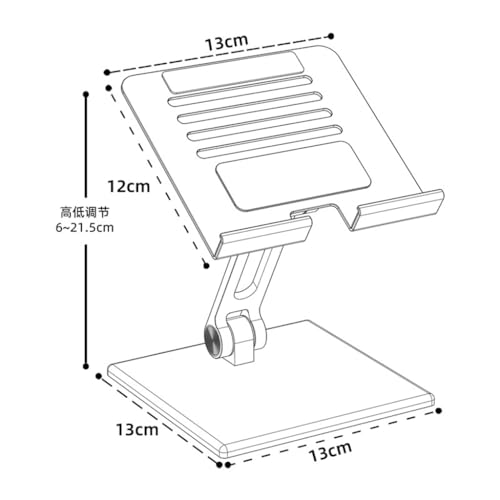 Carbon Steel Tablet Computer Stand Foldable Adjustable Support Stand Desk Storage Rack(Onecolor) - color: Onecolor