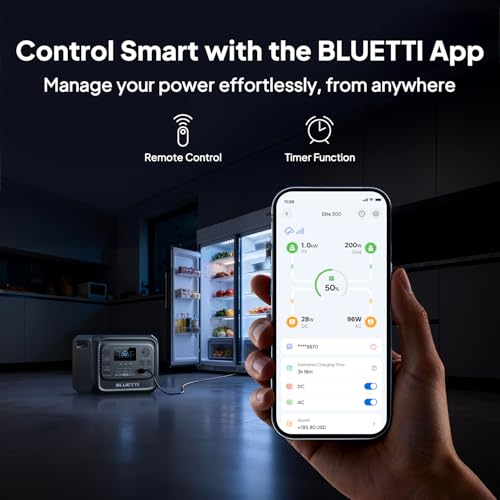 BLUETTI Elite 300 Portable Power Station with AC Cable 3014.4Wh 2400W LFP | 2400W (4800W Surge) , Smallest 3kWh Solar Generator for RV, Home Backup, Emergency, RV Power with TT-30 RV Port & 12V/30A DC - style: BLUETTI Elite 300+AC Cable