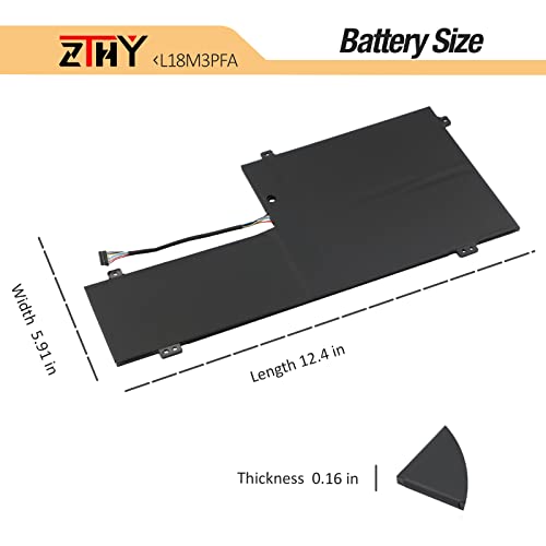 L18M3PFA L18D3PF2 Laptop Battery for Lenovo Yoga C740-15IML C740-15 Series | C740-15IML-81TD 81TD0040GE 81TD003YGE 81TD004GGE Series 5B10T83740 5B10W67402 5B10T83739 5B10W67258 11.52V 60.3Wh 3-Cell - size: 12.4*5.91*0.16 inch L18M3PFA