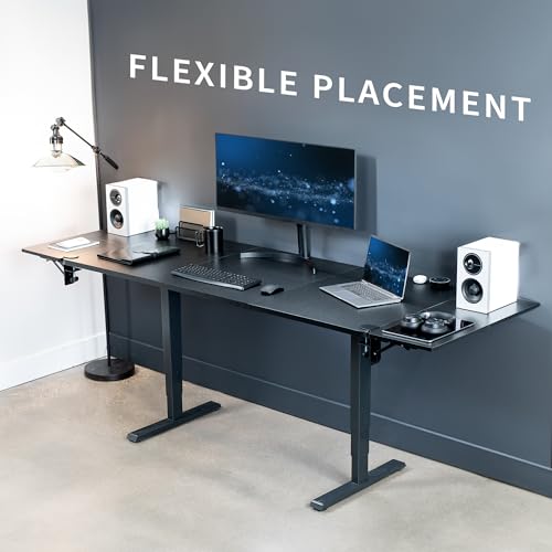 VIVO Black Clamp-on 30 x 12 in Desk Extender, DESK-EXT30 | Foldable, Wrist Support Arm Rest, Office Keyboard Tray, Side Table Extension Attachment - size: 30 x 12", style: Extender