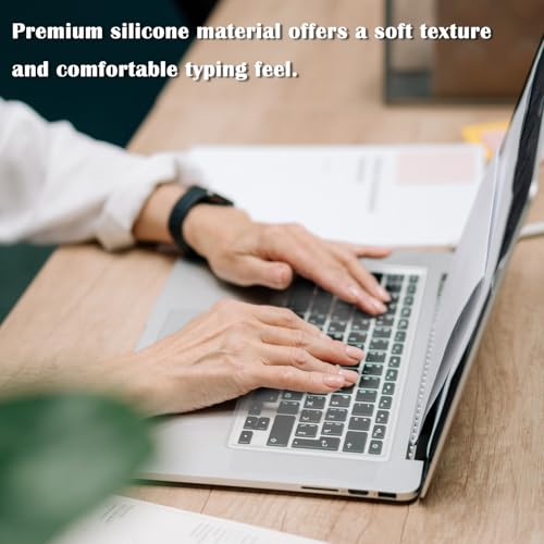 WALWAL 2 Pcs Laptop Universal Keyboard Cover Protector Ultra-Thin Silicone | Ultrathin Natural Typing Experience: At Just 0
