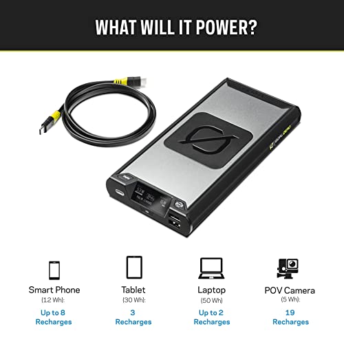Goal Zero Sherpa 100PD Wireless Portable Power Bank 100W USB-C Power Delivery 25600mAh (4th Generation) - size: Sherpa 100 PD