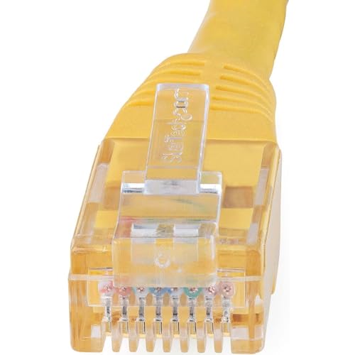 StarTech 3ft CAT6 Ethernet Cable - Yellow CAT 6 Gigabit Ethernet Wire -250Mhz 100W PoE RJ45 UTP Molded Network Patch Cord with Strain Relief (C6PATCH3YL) | 250MHz bandwidth, Gold-plated RJ45, Patch Cable, Ethernet Cord, UTP Molded Network, Strain Relief,
