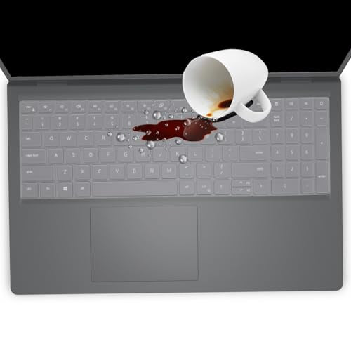 Keyboard Cover for Dell 15 Laptop DC15250 DC15255, Dell 16 DC16250 DC16251 DC16255 DC16256 & 16 Plus/16 Plus 2-in-1 DB06250 DB16250 DB16255 (NOT Fit Dell 16 Premium Laptop DA16250)-Clear - color: Clear