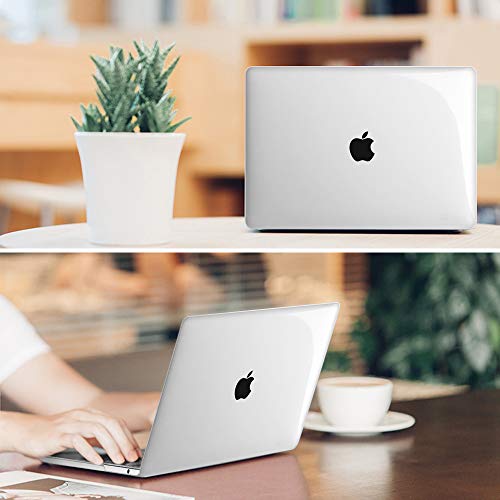 Fintie Hard Shell Case for MacBook Pro 13 Inch, Crystal Clear | A2338(M2 M1) A2251 A2289 A2159 A1989 A1706 A1708 (2016-2023) with/Without Touch Bar, Snap-On Cover, Lightweight - color: Crystal Clear, size: Pro 13 Inch