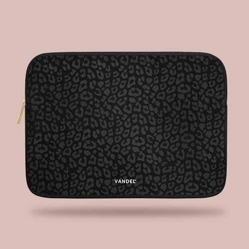 Vandel Slim MacBook Pro 16 Inch Laptop Sleeve, 15.6-16 inch Laptop Case, Protective MacBook Case Sleeve, Dell XPS 16 Cover 15.6 in, HP 15-fc, Lenovo IdeaPad 15, Mac Book Pouch, Computer Carrying Bag - color: c. Black Leopard, size: 16 Inch