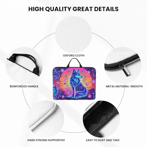 Laptop Case 14 Inch, Soft Shockproof Laptop Sleeve with Handle, Protective Bag - color: Pattern (668)