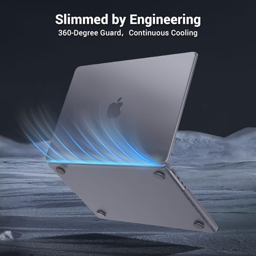MOSISO Compatible with MacBook Pro 16 inch Case M5 M4 M3 M2 M1 2026-2021 | Seamlessly Closes Anti-Crack&Anti-Fingerprints Hard Shell for A3429 A3428 A3403 A3186 A2991 A2780 A2485, Space Gray Clear - color: Space Gray Clear
