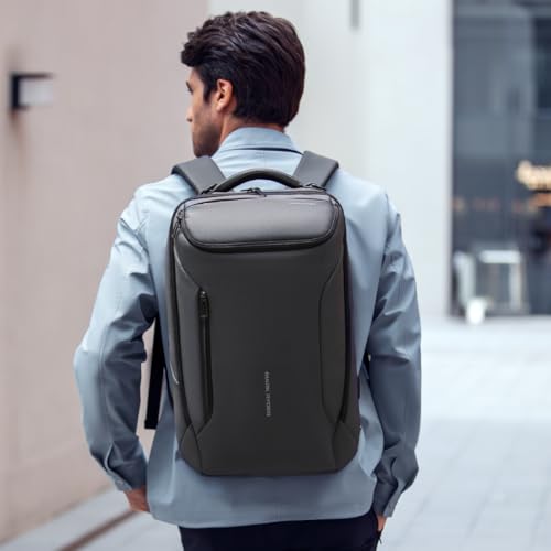 MARK RYDEN Business Backpack for Men, Waterproof High Tech Backpack with Sport Car Shape Design and USB Charging Port, Travel Laptop Backpack Fits 17.3 Inch Notebook | Waterproof Tech Backpack with USB Charging Port, Professional Work Backpack for Travel,
