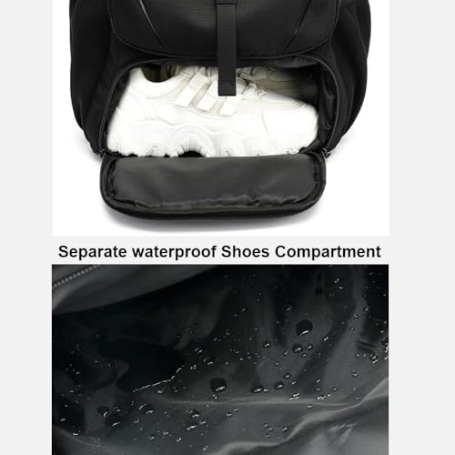Travel laptop backpack, Extra Large 80L Traveling College Backpack,Large Capacity Backpack for Men Women,Fits 17 Inch Computer, USB Charging Port, Black - color: 80l Black With Shoes Storage Bag