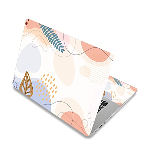 Laptop Skin Sticker Decal,12" 13" 13.3" 14" 15" 15.4" 15.6 inch Laptop Skin Sticker Cover Art Decal Protector Notebook PC 15.6" Universal Vinyl Cover (Leaf 2) - color: Leaf 2
