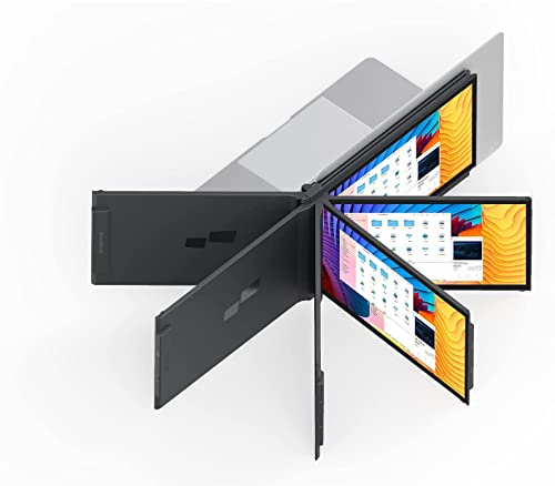 Mobile Pixels Duex Plus Portable Monitor for Laptops, USB C/USB A Plug and Play 13.3" Laptop Screen Extender - color: Duex Plus - 13.3 inch - Black