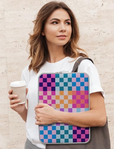 iCasso Laptop Sleeve 13 inch for MacBook Air 13-13.6 inch,Laptop case for MacBook Neo/Pro 13 inch, Slim Protective Travel Carrying Case Sleeve for 14 inch Chromebook,HP,Dell, Dopamine Checkerboard - color: Dopamine Checkerboard