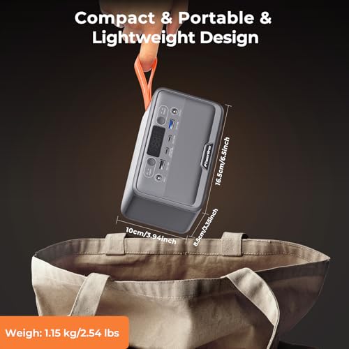 Portable Power Station, PowerUrus 28,000mAh Solar Power Bank, LiFePO4 Battery Backup with 100W/110V AC Outlet, DC & PD Fast Charging, Samll Generator for Dash Cam, Home, Camping, Office, TSA Approved