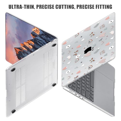 for with MacBook Pro 14 inch Case 2026-2021 M5 M4 M3 M2 M1 Pro/Max A3426 A3427 A3434 A3112 A3401 A2918 A2992 A2779 A2442, Hard Shell with Keyboard Cover+Protective Film, Cute - color: Cute
