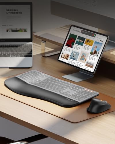 Silicone Keyboard Cover for ProtoArc EKM01 Plus Ergonomic Keyboard Mouse | Keyboard Cover Only