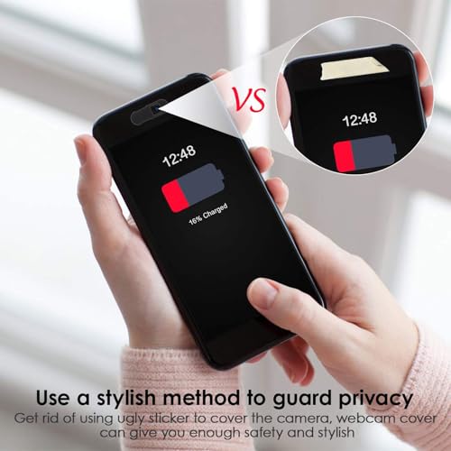 LALAFINA 4pcs Webcam Cover Slide for Laptop and Tablet, Anti-Peeping Privacy Shutter Adhesive Backing, Abs Material Web Camera Protector for Desktop and Portable Devices