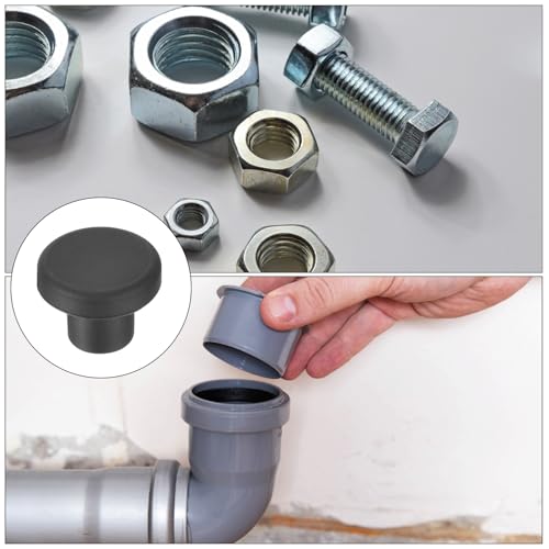uxcell High Temp Silicone Plug Mount Dia 10mm/0.39 inch t Shaped Rubber Stopper Hole Plugs for Powder Coating Plating Waterproof Plugs Sealing Plugs Black Pack of 12(OD 18mm) - size: 10x18mm