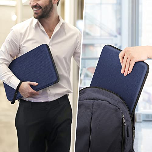 FINPAC Hard Laptop Sleeve Case for 15.6 inch Chromebook Waterproof Navy | Shockproof Computer Case Compatible with HP Dell Razer Samsung Laptop Chromebook - color: Navy, size: 15.6-inch Laptop/Chromebook