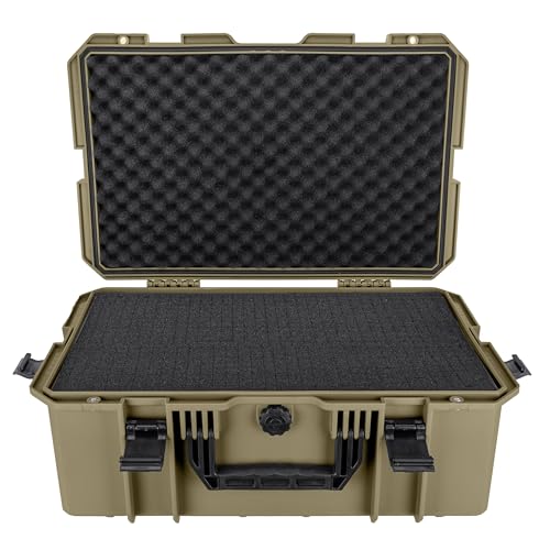 Eylar 21.6" Intact Series Carry-On Hard Camera Case, Lightweight and Durable Stacker Design with Foam (Dark Earth) - color: Dark Earth