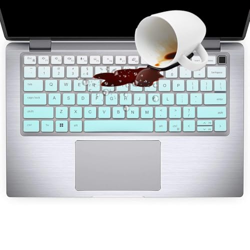 Keyboard Cover Skin for Dell Latitude 3440 5440 5430 5431 5420 14", Dell Latitude 14" 7450 7440 7430 7420 7410, Dell Latitude 14" 9420 9430, Dell Latitude 9520 9510 7520 15.6" Laptop -OmbreMint - color: OmbreMint