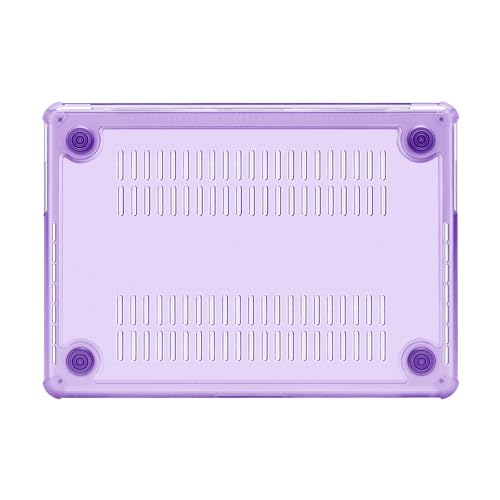 MOSISO Compatible with MacBook Pro 14 inch Case M5 M4 M3 M2 M1 2026-2021 | 3 in 1 Kit Anti-Crack Hard Shell with TPU Bumper, A3427 A3426 A3434 A3112 A3185 A3401 A2918 A2992 A2779 A2442, Purple - color: Purple