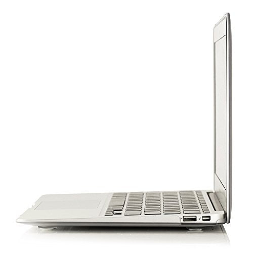RUBAN Case Compatible with MacBook Air 13 Inch (Models: A1369 & A1466, Older Version 2010-2017 Release), Slim Snap On Hard Shell Protective Cover and Keyboard Cover, Frost White - color: Frost Clear