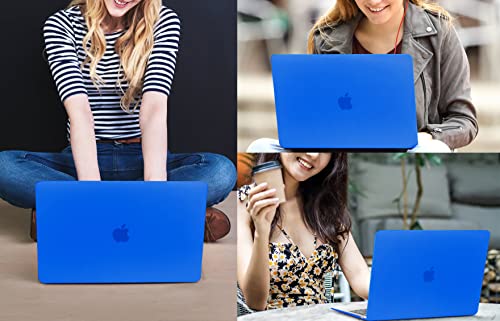 CISSOOK Compatible with MacBook Air 13.6 inch Case A3449 A3240 A3113 A2681 | 2026 2025 2024 2023 2022, 5in1 Set Hard Shell Case Keyboard Cover for MacBook Air 13 inch M2 M3 M4 M5, Deep Blue - color: Air13.6inch-Frosted Blue