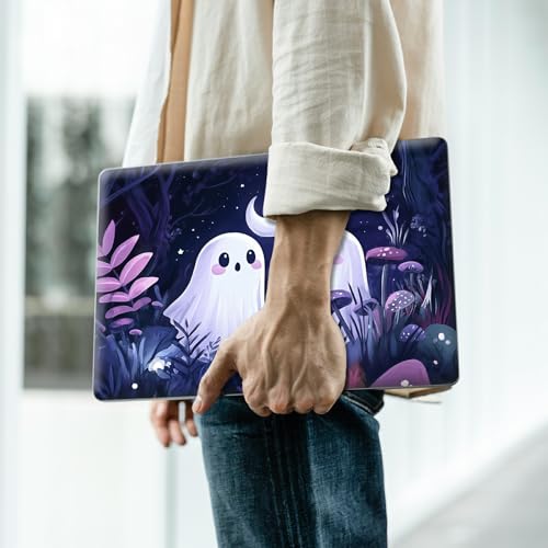 Reusable Universal Laptop Skin Sticker, Cut to Fit for 11.6–15.6 Inch Laptops, Waterproof Protective Film, No-Residue - Ghost Friends - color: Ghost Friends
