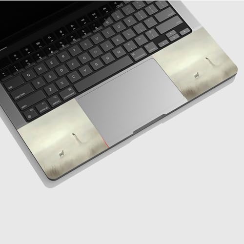 Universal Laptop Skin Sticker with 2 Wrist Pad Skins, Waterproof Scratch Resistant Vinyl Laptop Cover Decal, Cut to Fit for 11–15.6 Inch MacBook HP Dell Lenovo, Mist Jesus Sheep - color: Mist Jesus Sheep