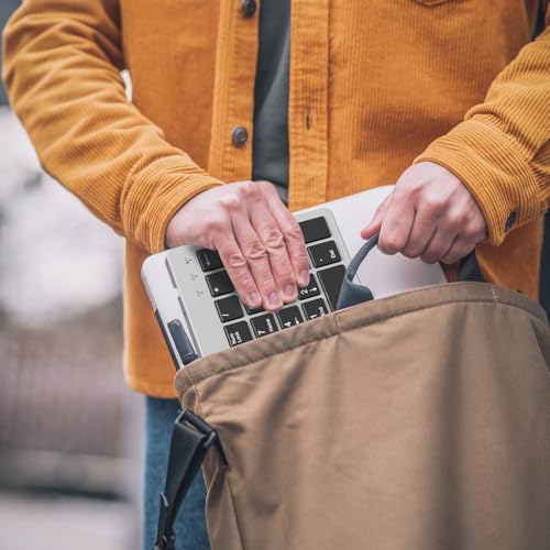 Wireless Bluetooth Keyboard-Number Pad, Multi-Device for Mac/iPad/iPhone | Bluetooth 5.1, low-profile ergonomic design, stable connection. Compatible with Mac, iPad, iPhone, Android, Windows, White - color: gray