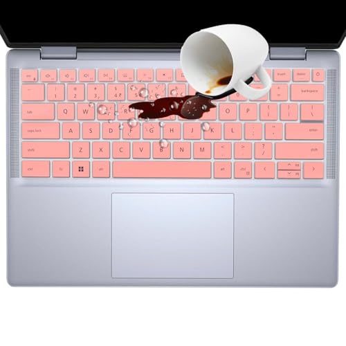 Keyboard Cover for 2025 2024 New Dell Inspiron 14 5440 7441 7440 7445 & Inspiron 16 7640, Inspiron Plus 14 7441 7440 & Inspiron Plus 16 7640 Laptop Keyboard Protector Cover Skin-Pink - color: Pink